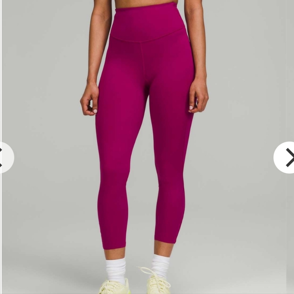 NWOT Lululemon Fast and Free 23in Women's Sz 12 Magenta Purple